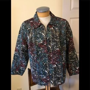 Women’s CJ Banks Plus Size Woven  Tapestry Jacket